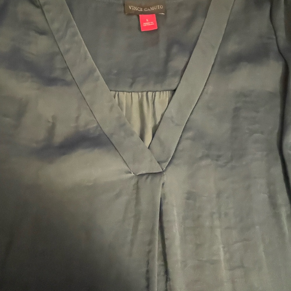 Vince Camuto Women's Rumpled Satin Blouse.